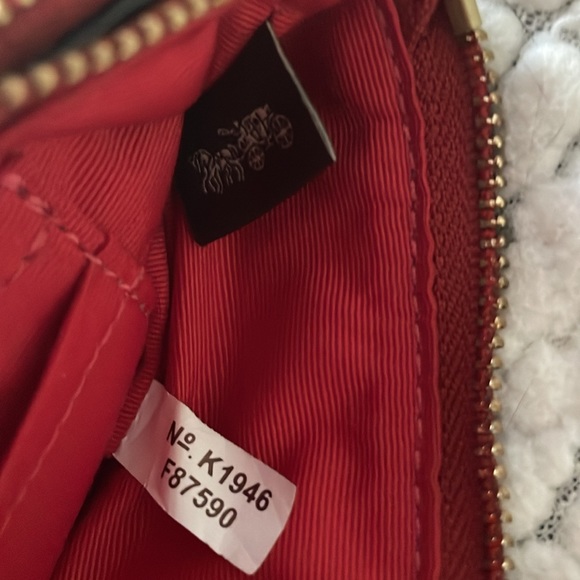 Authentic Coach Double Zip Wallet in Red - Picture 10 of 10